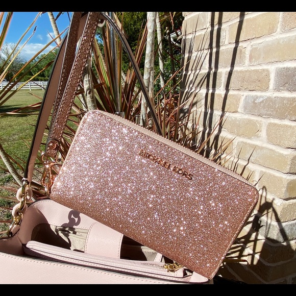 BUNDLe Michale kors large satchel & wallet PINK - Picture 6 of 8